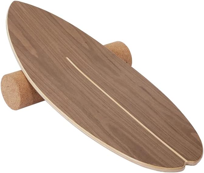 asktom Balance Board Indoor Surfboard Surf Style Home Fitness with Wheel for Exercise, Athletic Training and Board Sports - Fun Workout Equipment For Balance, Stability and Improving Core Strength - Image 3